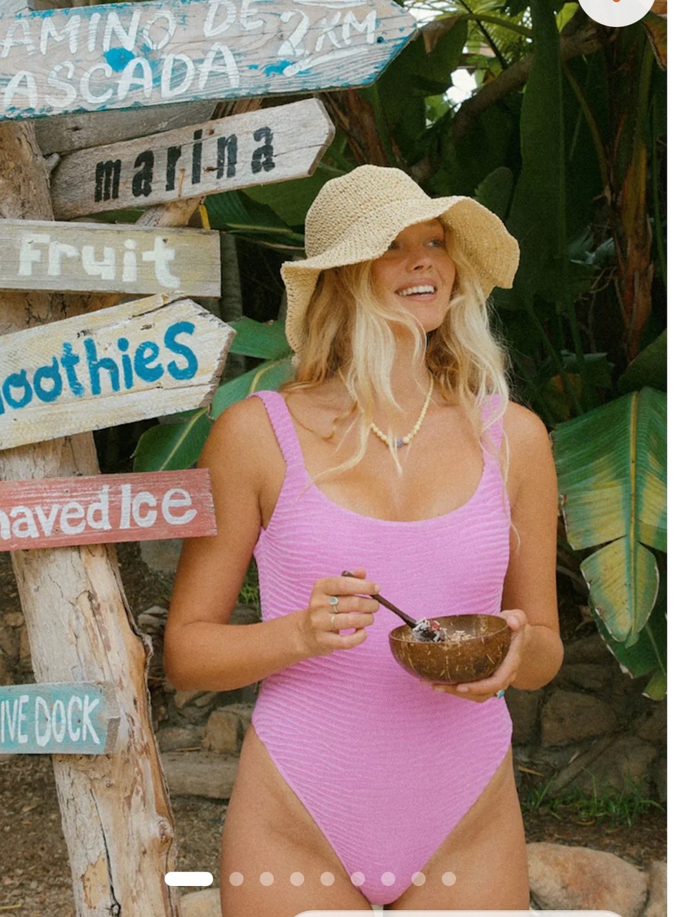 Dippin' Daisy's Pink Ribbed One-Piece Swimsuit